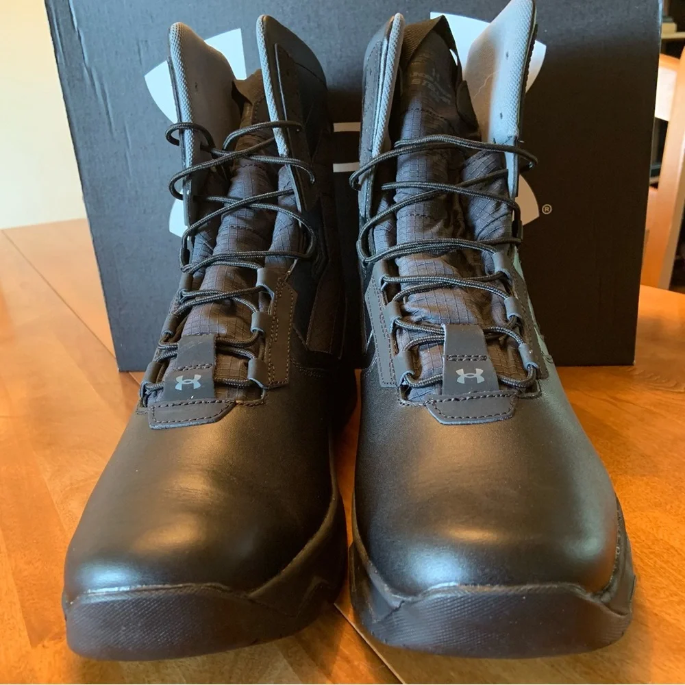 NWB Under Armour Men’s Stellar G2 Black Tactical Boots Sz 14 - Picture 2 of 11